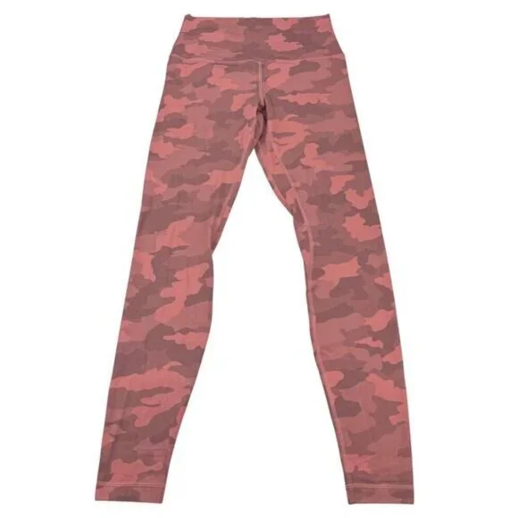 LULULEMON Align High-Rise Pant 28" Size 6 Heritage 365 Camo Brier Rose Multi - Picture 2 of 6